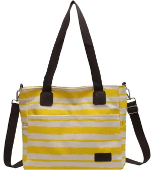 Canvas Tote Bag for Women Crossbody Bags with Zipper Multi-pocket Shoulder Messenger Satchel Purses Men Handbags