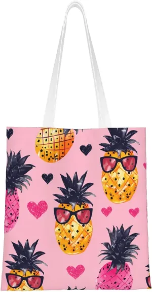 Canvas Tote Bag Women Casual Shoulder Bag Reusable Multipurpose Grocery Bag