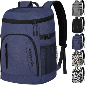 Capolo Cooler Backpack 30/45 Cans, Insulated Thermal Bag Beverage Soft Cooler Lunch Camping Travel Picnic Hiking for Men Women