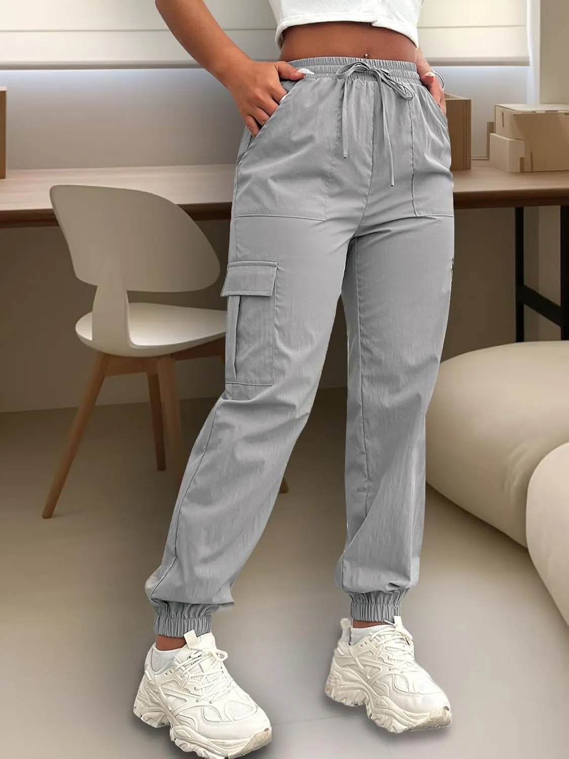 Cargo Pants Women Joggers Quick Dry Hiking Pants with Pockets