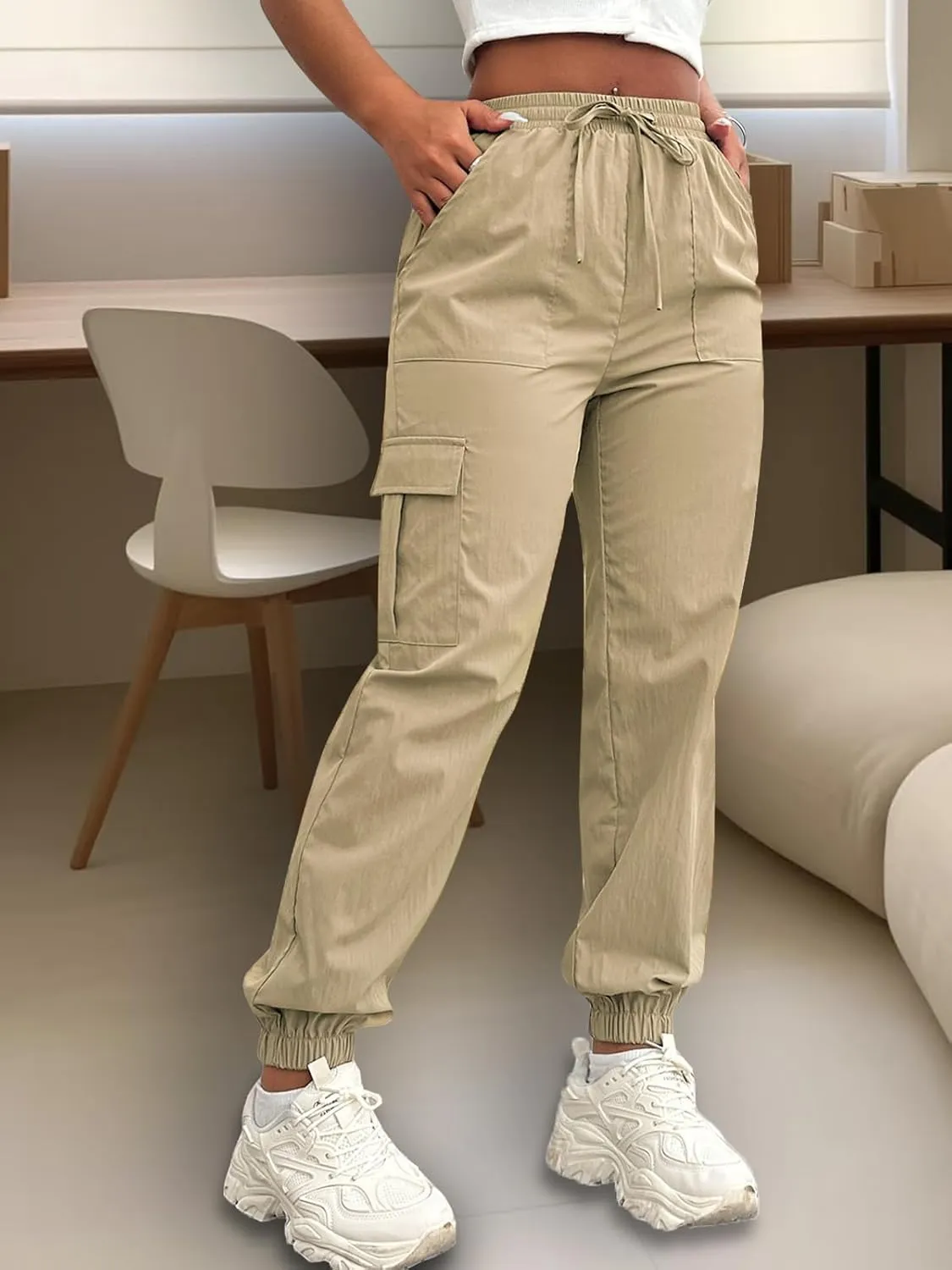 Cargo Pants Women Joggers Quick Dry Hiking Pants with Pockets