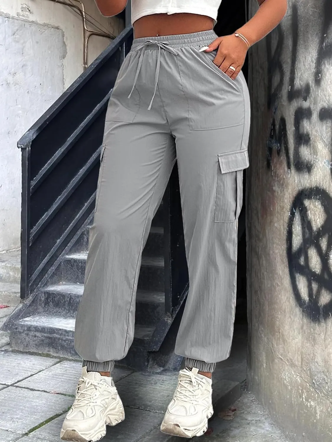 Cargo Pants Women Joggers Quick Dry Hiking Pants with Pockets