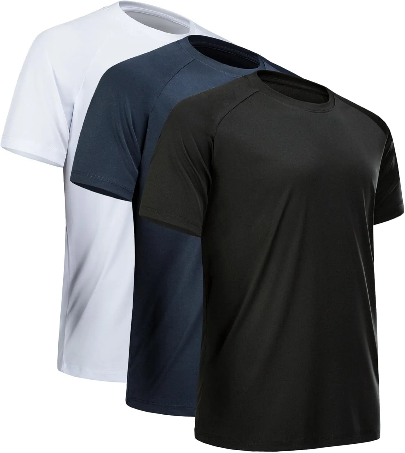 CE' CERDR Mens Workout Shirts Quick Dry Performance Short Sleeve Athletic Shirts