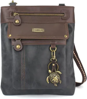 CHALA GEMINI Crossbody Canvas Gift Messenger Bag Black