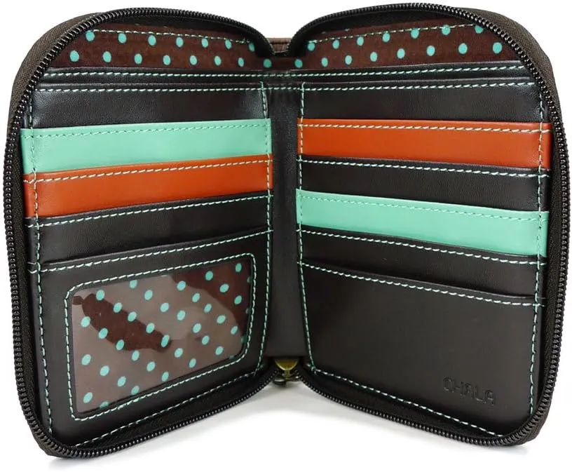 Chala Handbags - Turtle Purse Wallet Credit Cards Coin Wristlet