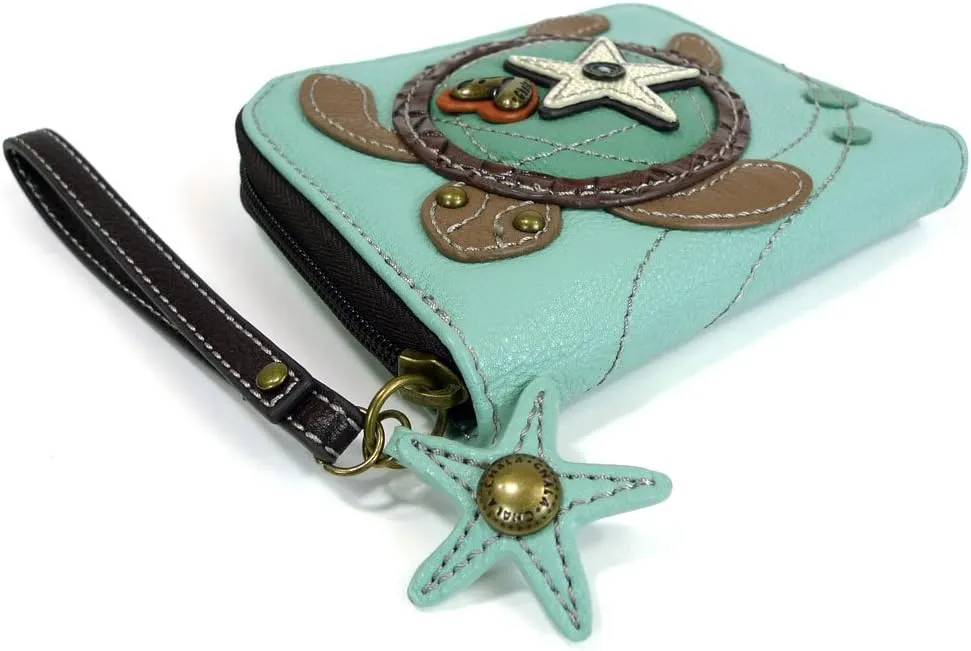 Chala Handbags - Turtle Purse Wallet Credit Cards Coin Wristlet