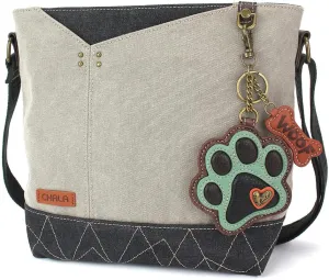 CHALA Prism Crossbody - Pawprint - Gray