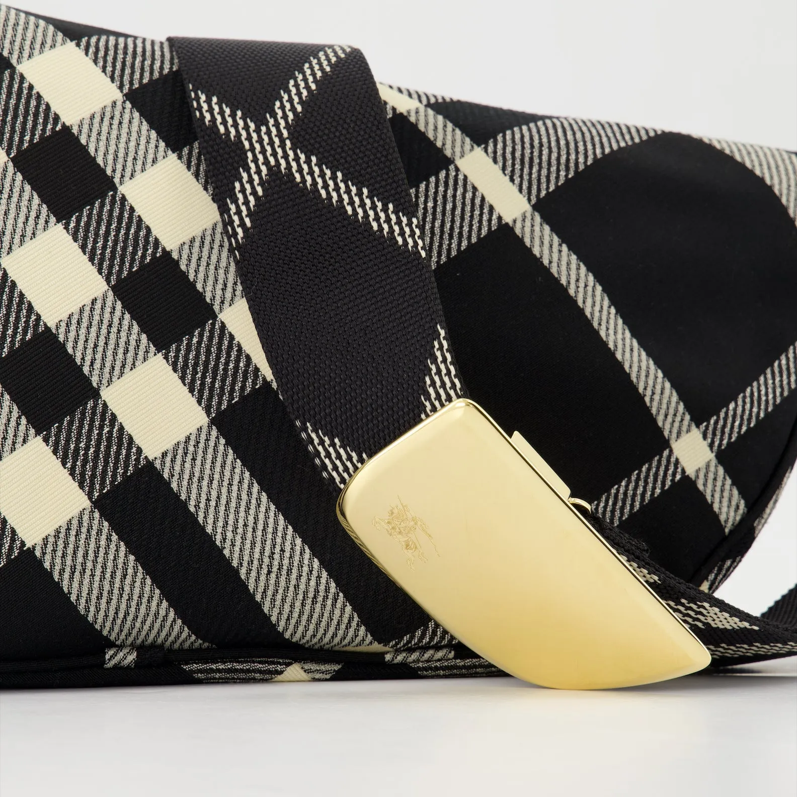 Checkered Shield Messenger Bag