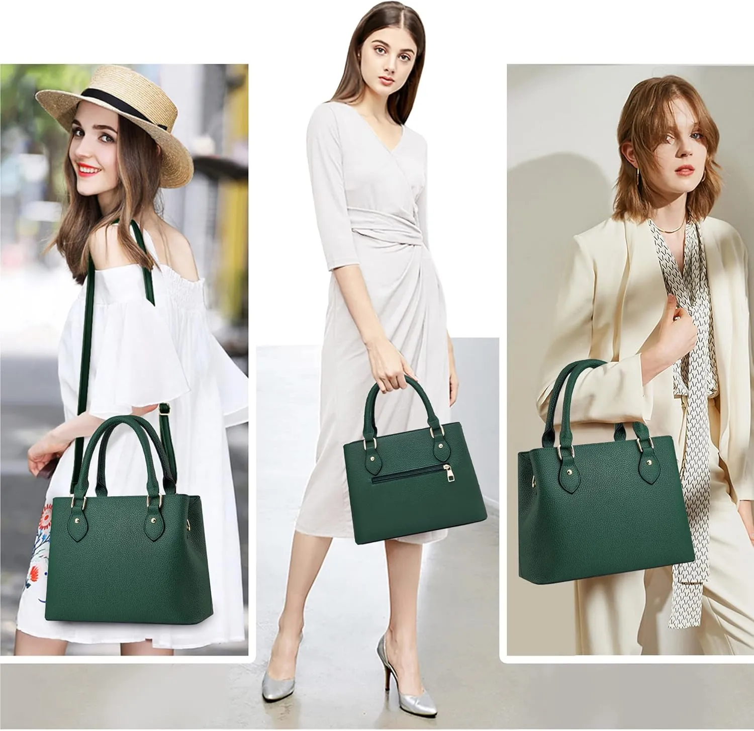 CHICAROUSAL Purses and Handbags for Women Leather Crossbody Bags Women's Tote Shoulder Bag