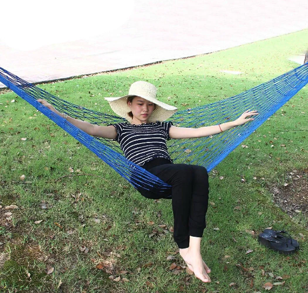 Children SingleNest Mesh Hammock Swing (Blue)