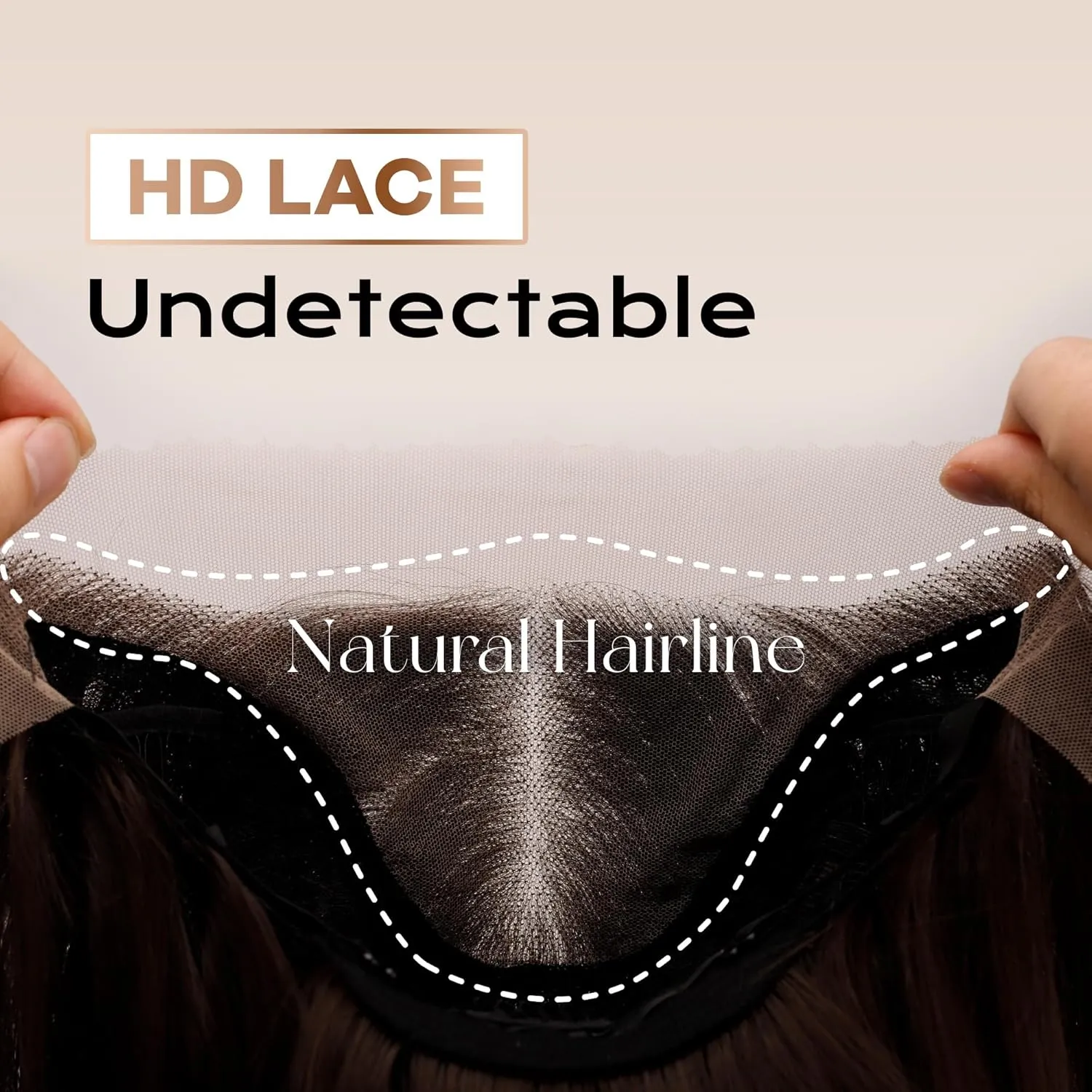 Chocolate Brown Lace Front Wig, 13x4 Synthetic Lace Wigs Pre Plucked 26inch Long Straight Glueless Dark Brown Wig For Black Women Beginner Friendly Suitable For Everyday Wear