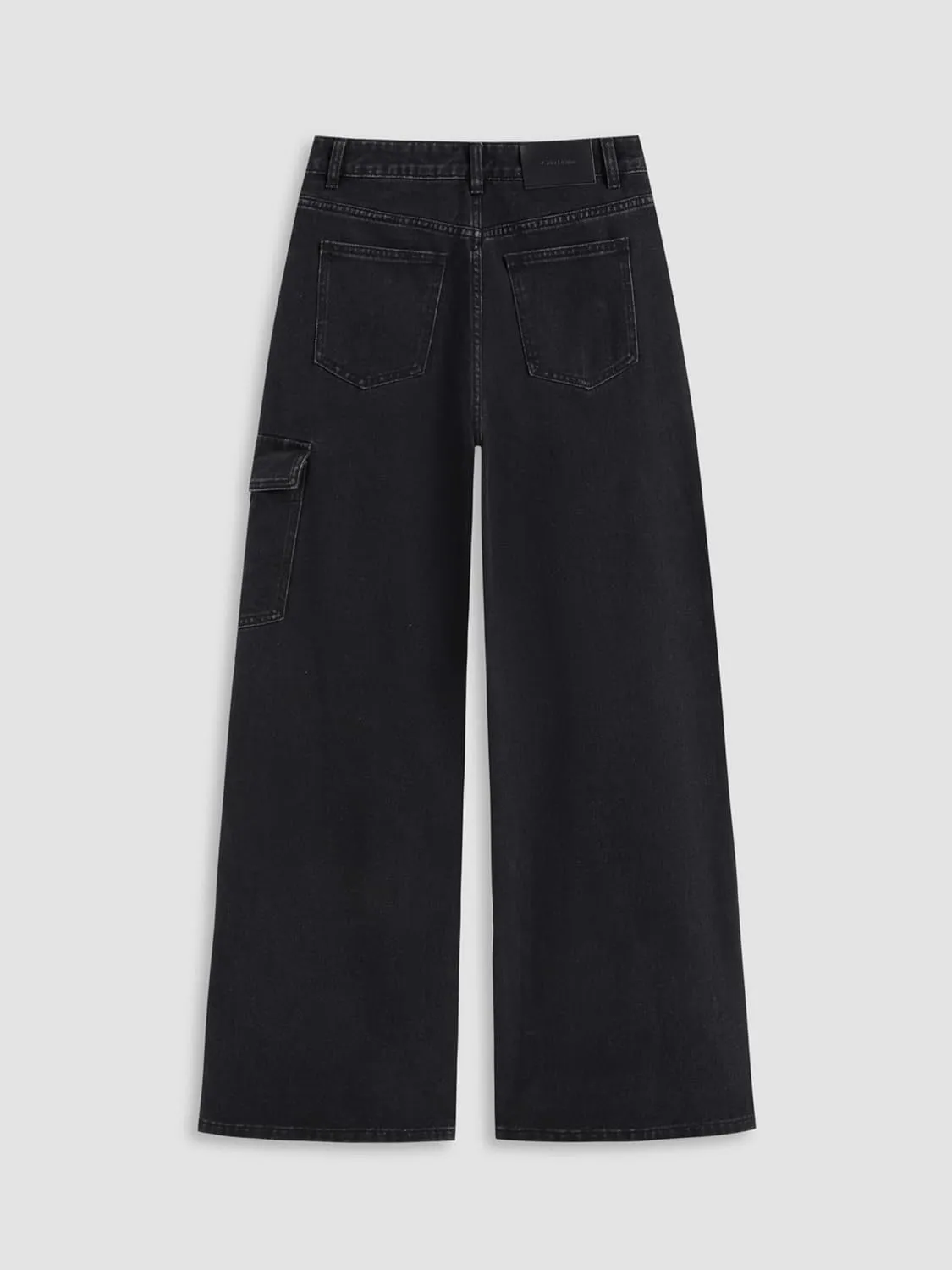 CIDER Baggy Jeans for Women High Waisted Wide Straight Leg Bow Jeans Denim Pants