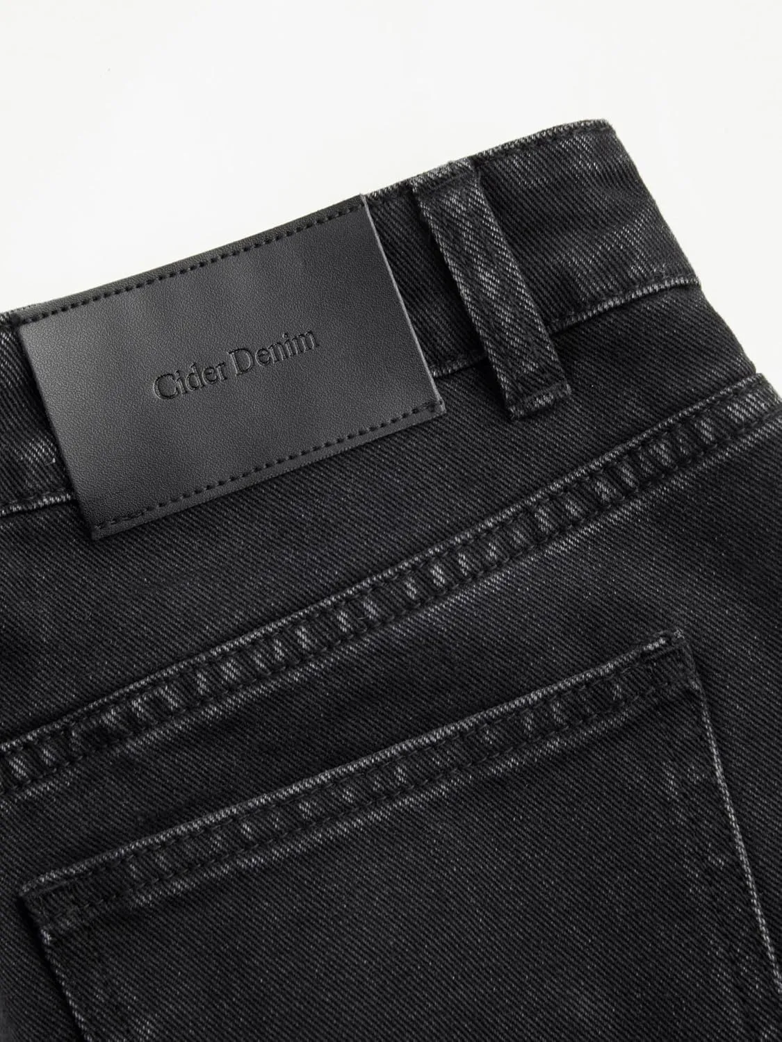 CIDER Baggy Jeans for Women High Waisted Wide Straight Leg Bow Jeans Denim Pants