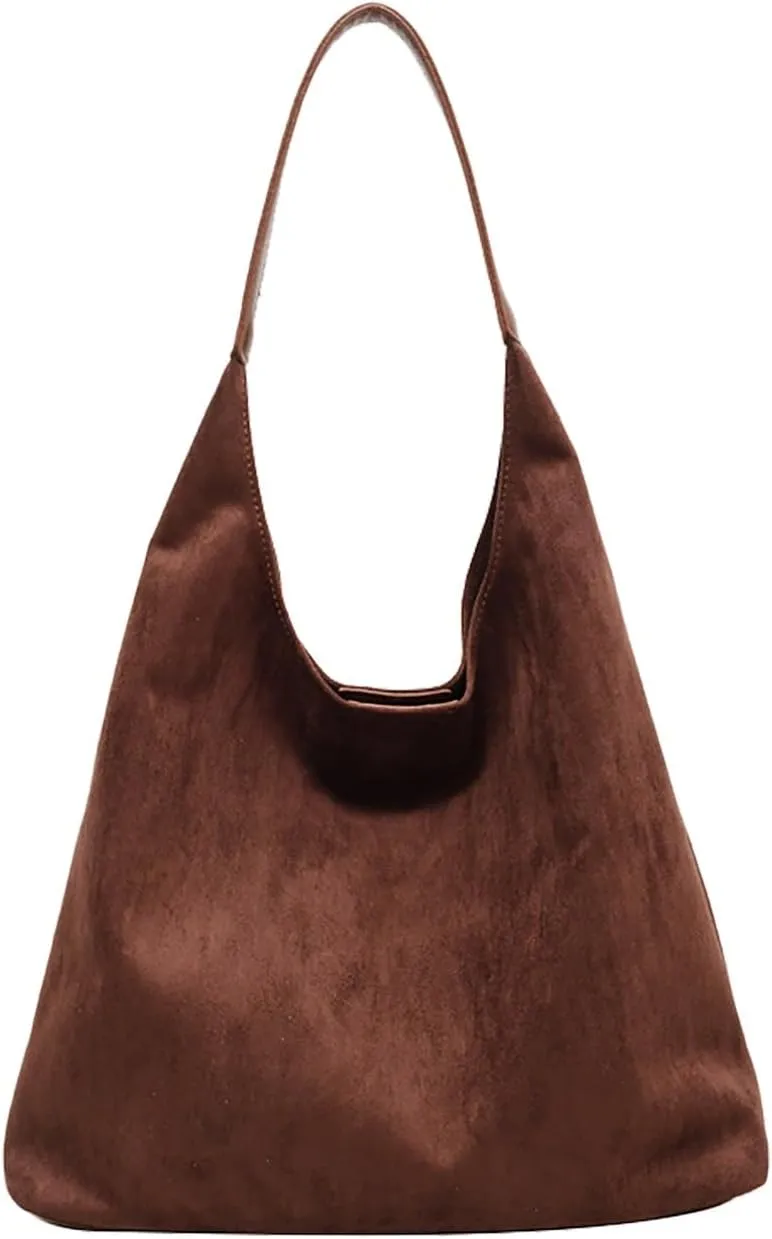 Classic Flock Tote Bag for Women Suede Durable Handbag Fashion Soft Large Space Capacity Shoulder Bags
