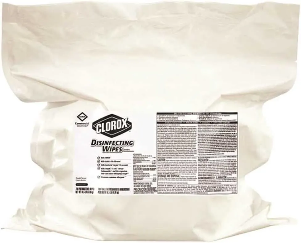 Clorox Disinfecting Wipes Refills, Fresh Scent, 700 Wipes Per Bag, Carton of 2 Bags