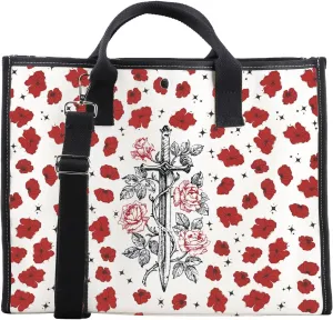 CMNIM From Blood And A Book Merch FBAA Series Large Crossbody Tote Bag We Will Rise Book Fans Gift Bookish Bookworm Gifts