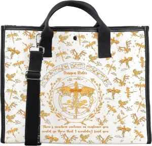 CMNIM FWing Book Merch FW Series Inspired Large Crossbody Tote Bag YA Fantasy Books Gift Dragon Rider Adjustable Handbag