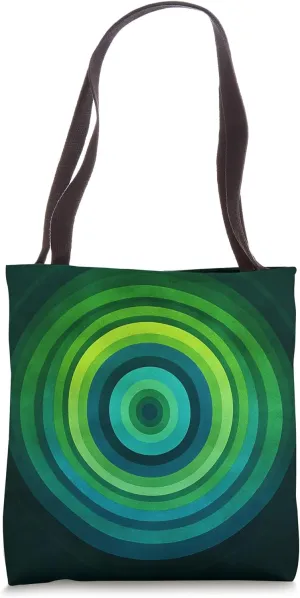 Concentric Circles Geometric Abstract Art Tote Bag
