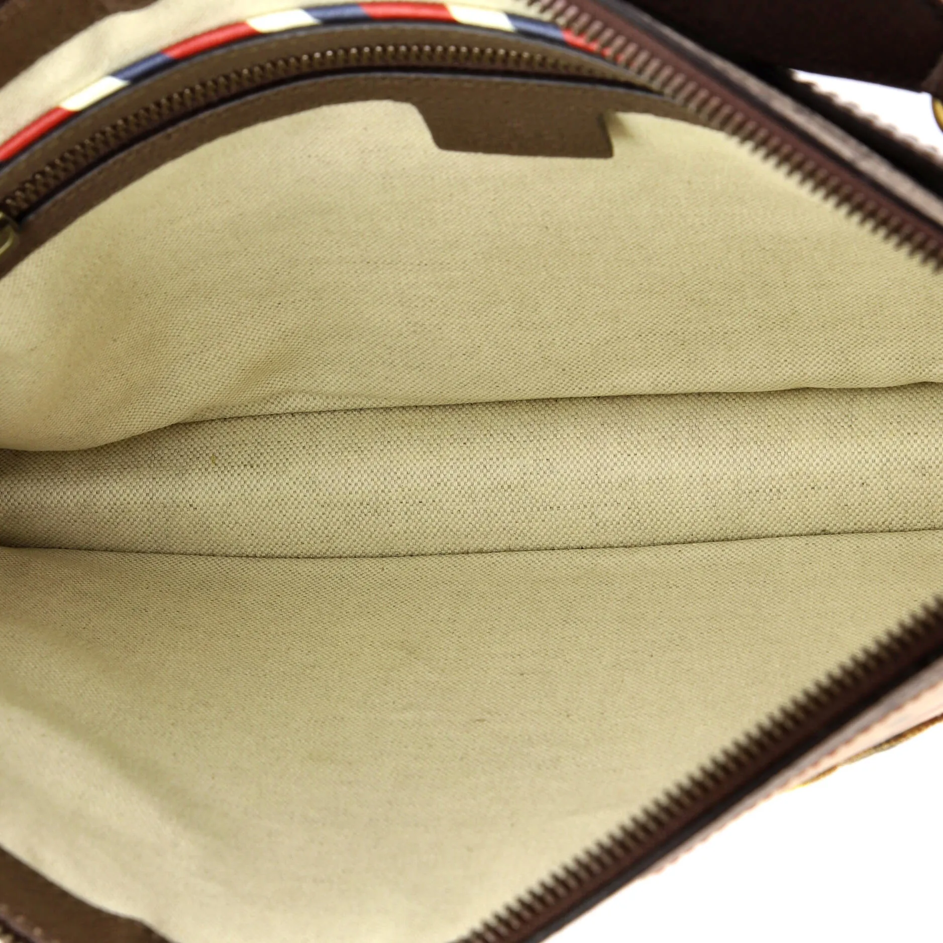 Courrier Messenger Bag GG Coated Canvas with Applique
