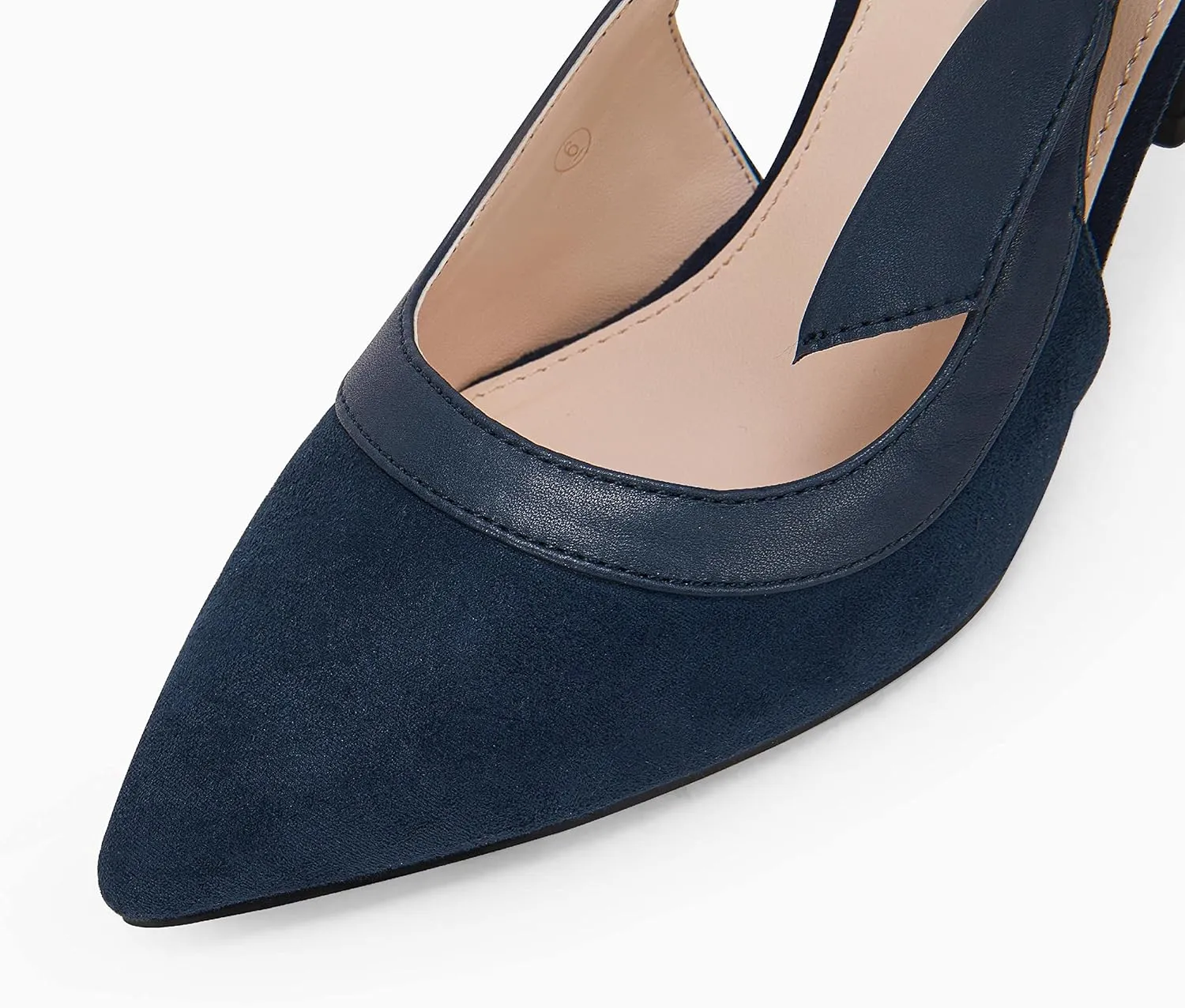 Coutgo Women's Pointed Toe High Heels Slingback Bowknot Formal Pumps Dress Shoes