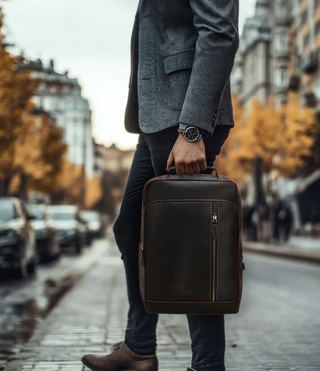 Crazy Horse Leather Backpack | Galápagos