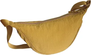 Crescent Bag for Women Men Small Nylon Crossbody Lightweight Shoulder Purse Travel Waist Bag