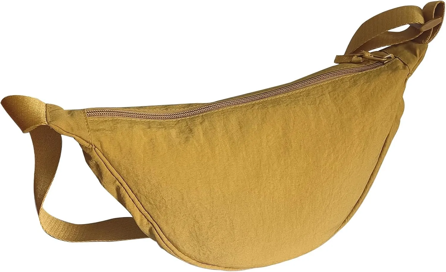 Crescent Bag for Women Men Small Nylon Crossbody Lightweight Shoulder Purse Travel Waist Bag