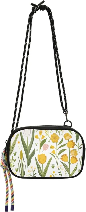 Crossbody Bag Spring Floral Flowers Tulips Daffodils Lily Of The Valley Phone Purse Small Handbag