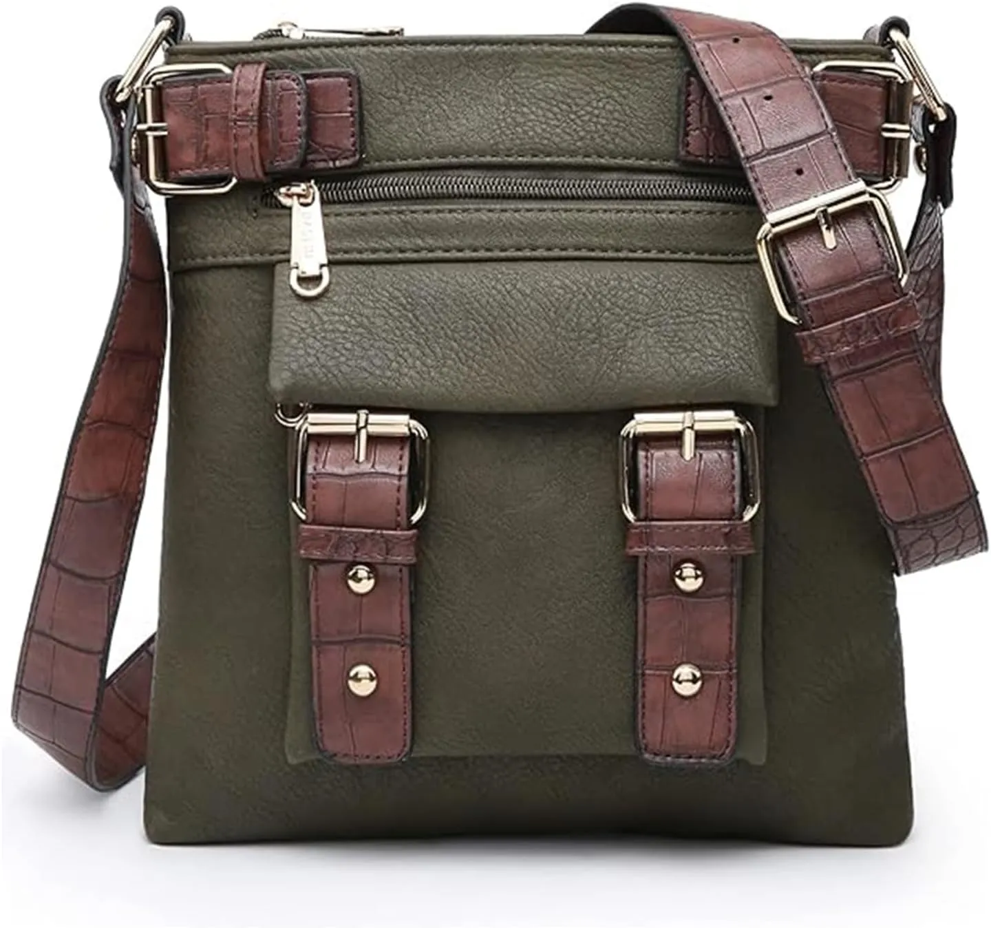 Crossbody Bags for Women Trendy Soft Vegan Leather medium Purses Cross Body Multi Pocket Shoulder bags Handbags