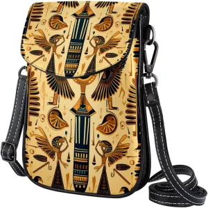 Crossbody Bags for Women,Crossbody Bag Men,Small Sling Bag,Vintage Aged Egyptian Ethnicity,Crossbody Purse