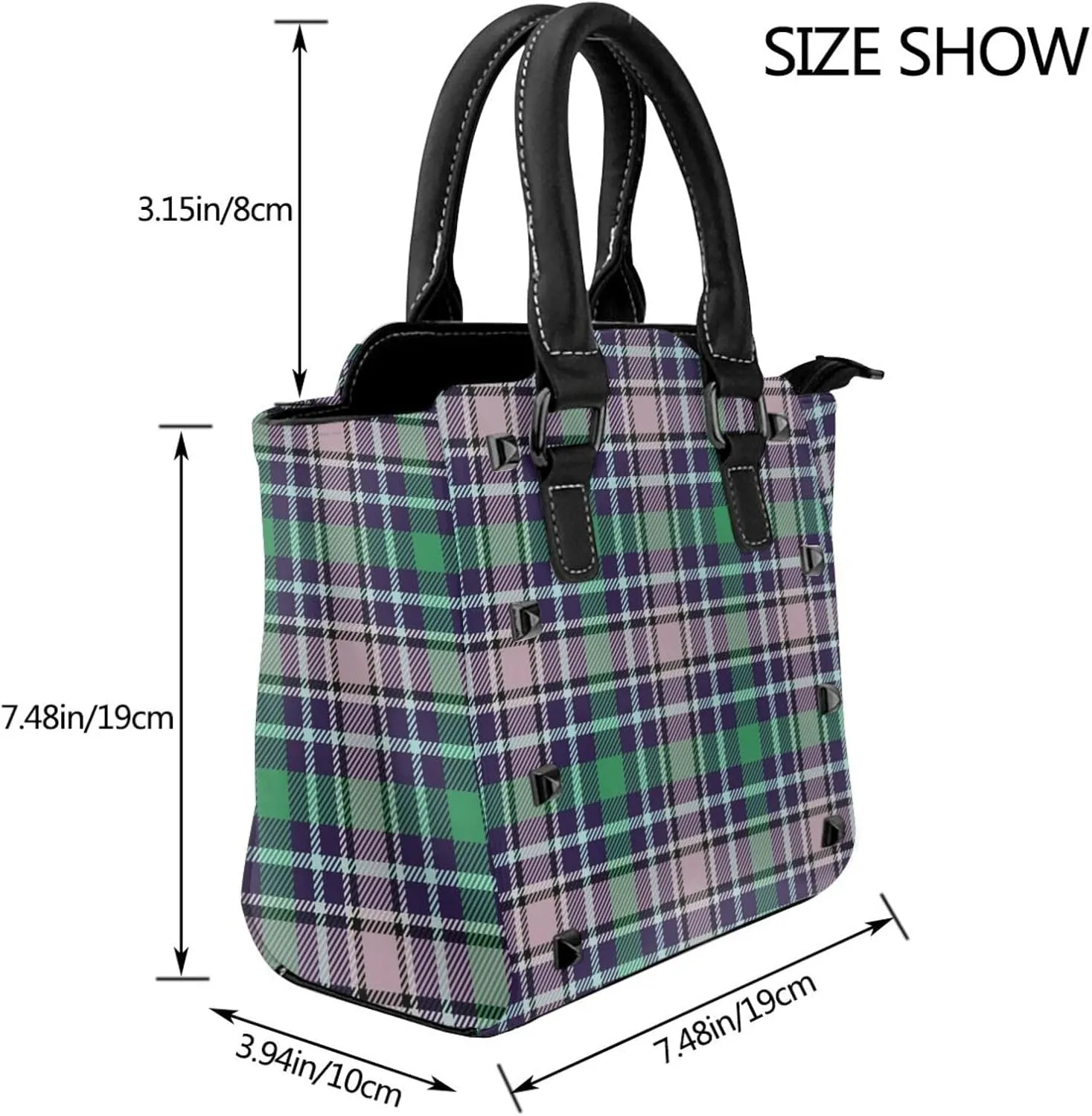 Crossbody Tote Bags for Women Faux Leather Rivet Bag Rivet Shoulder Bag Work Bag