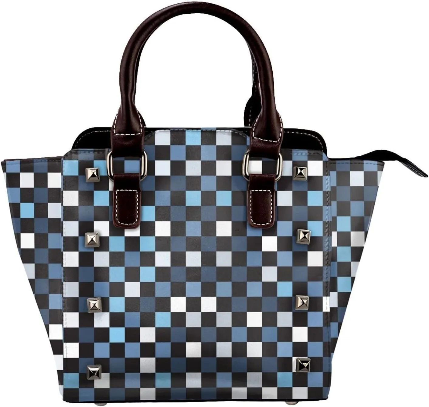 Crossbody Tote Bags for Women Faux Leather Rivet Bag Rivet Shoulder Bag Work Bag