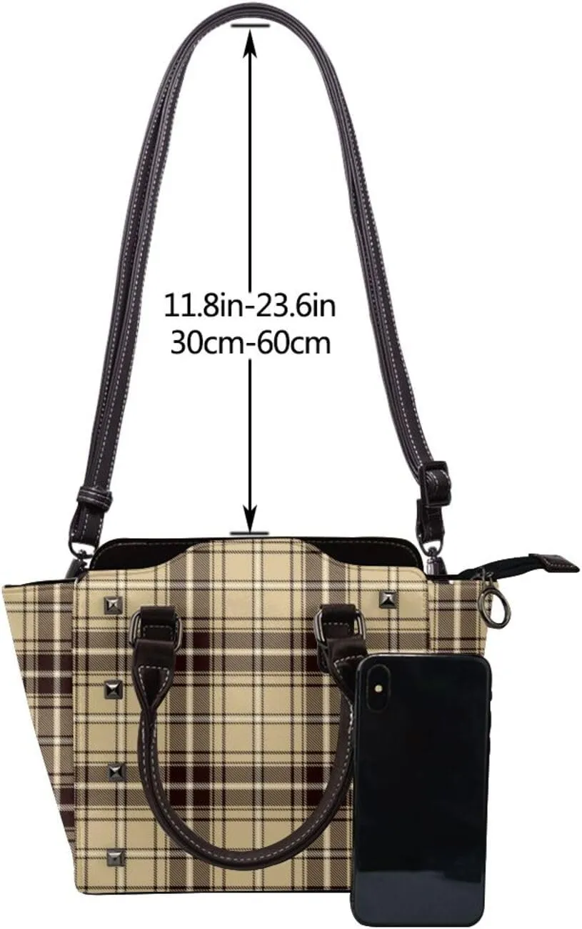 Crossbody Tote Bags for Women Faux Leather Rivet Bag Rivet Shoulder Bag Work Bag