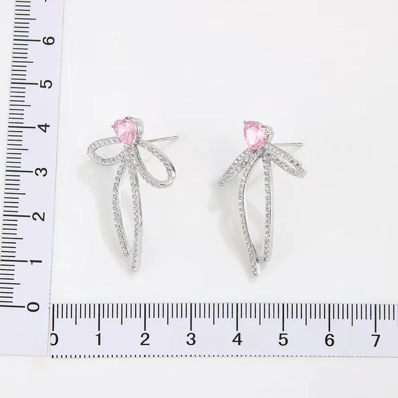 CRYSTAL BOWKNOT EARRINGS
