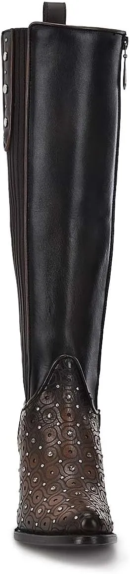 Cuadra Women's Tall Boot with Bovine Leather and Laser Engraving 3F0BRS