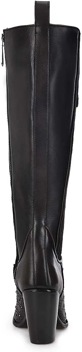 Cuadra Women's Tall Boot with Bovine Leather and Laser Engraving 3F0BRS