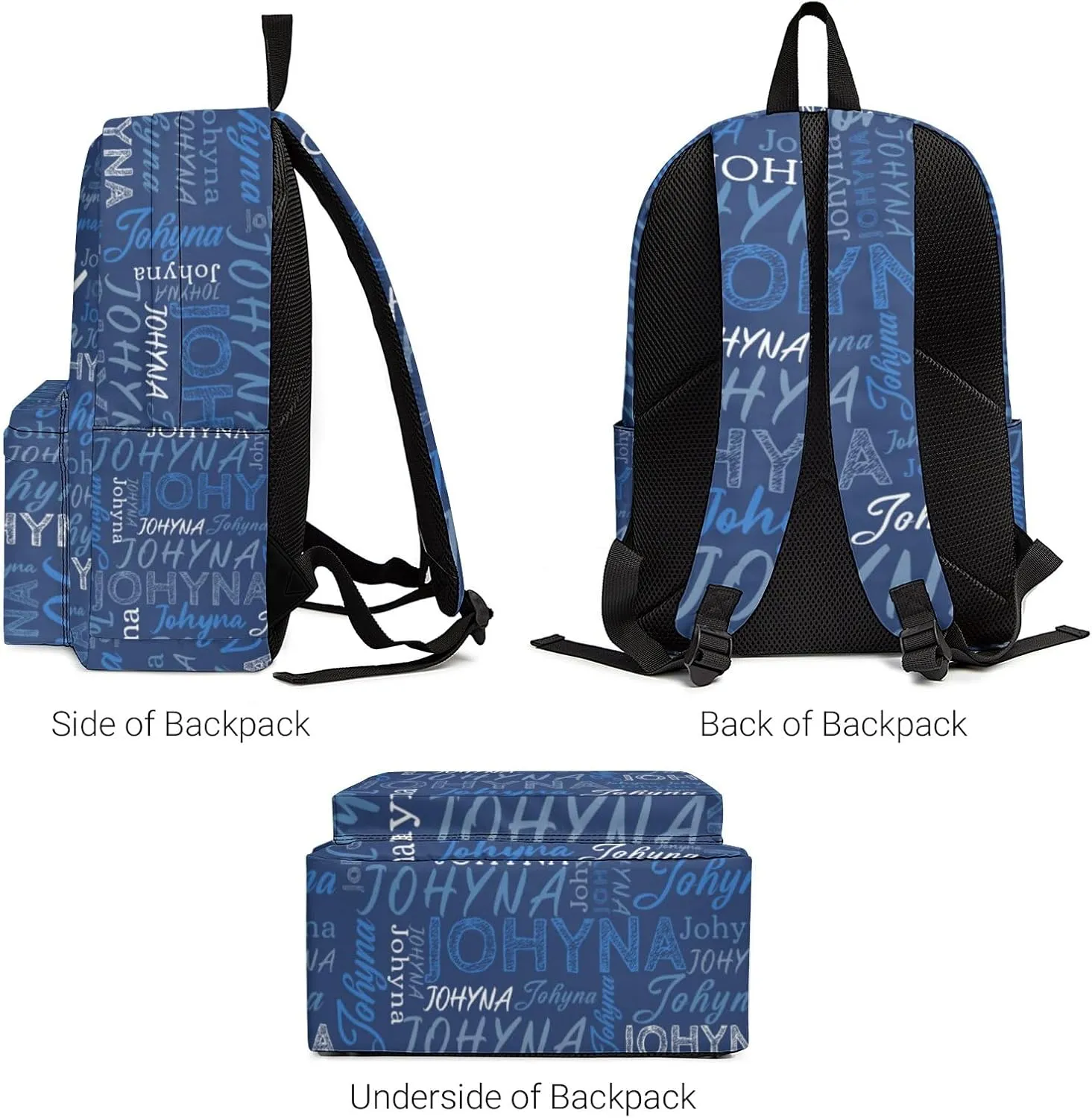 Custom Backpack with Name Personalized Name School Backpack, Customized Bookbag for Boys Girls Kids School Travel Work (Color11)