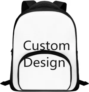 Custom Kids School Backpack Toddler Personalized Your Name Preschool Shoulder Bookbag Customized Kindergarten Elementary School Bag for Small Boys Girls