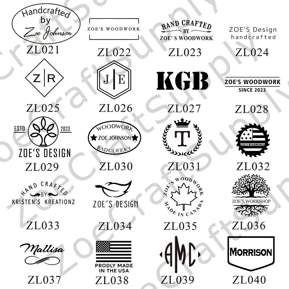 Custom Logo Interchangeable Leather Stamp, Makers Mark Stamps for Leather