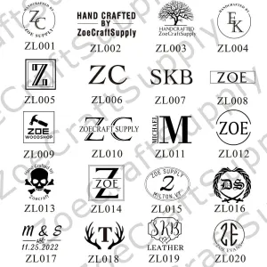 Custom Logo Interchangeable Leather Stamp, Makers Mark Stamps for Leather