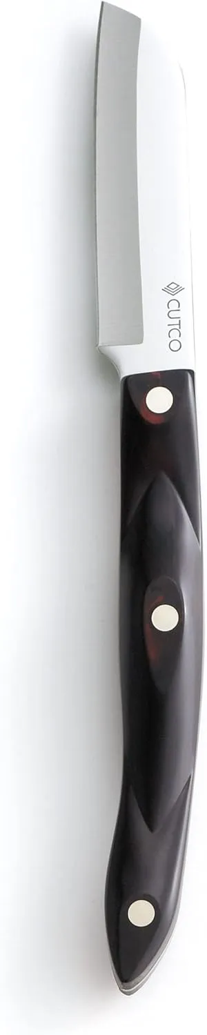 CUTCO Model 3720 Santoku-Style Paring Knife 3" 440A High-Carbon, Stainless Steel Blade and 5" Classic Dark Brown handle (often called"Black").