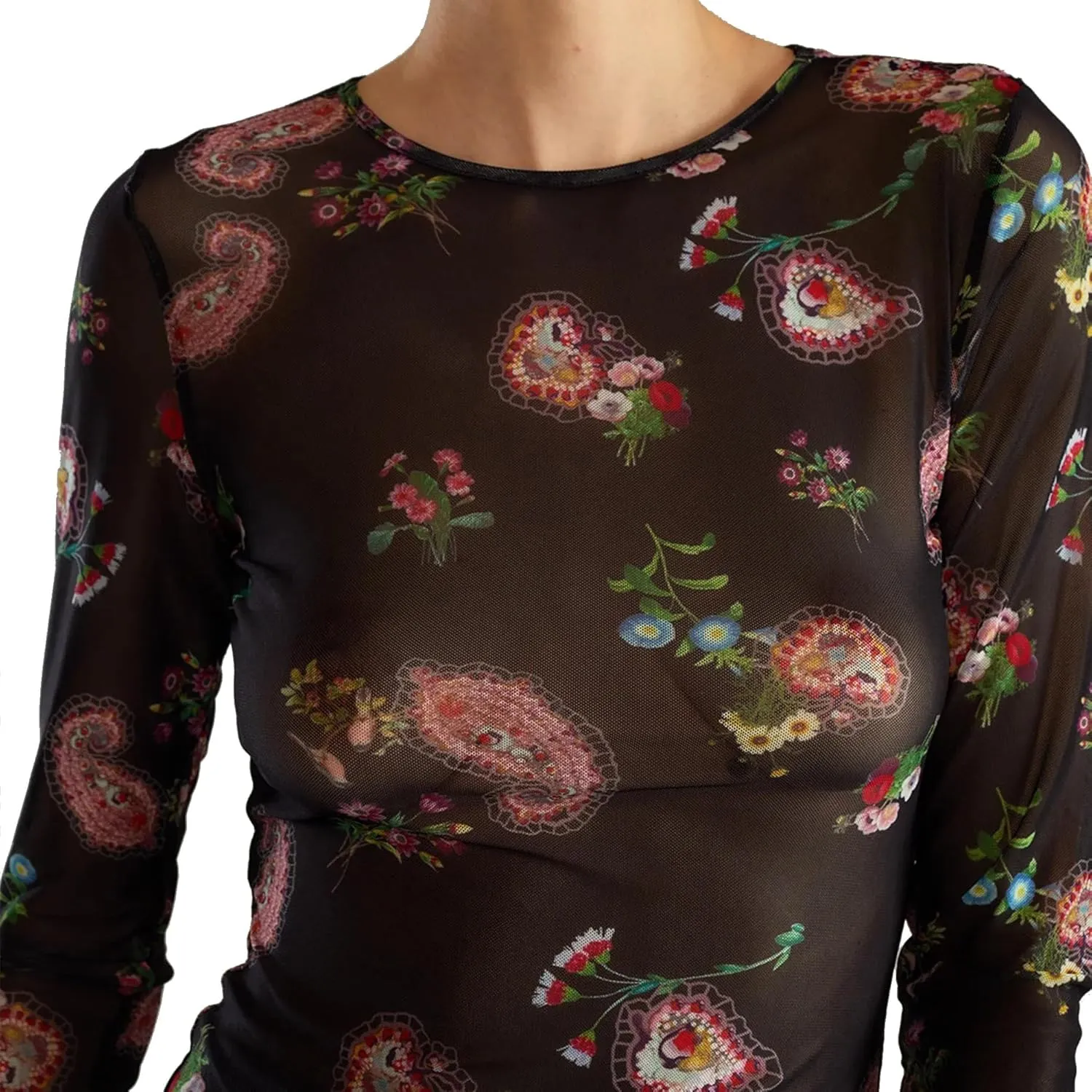 Cynthia Rowley Modern Mesh Top