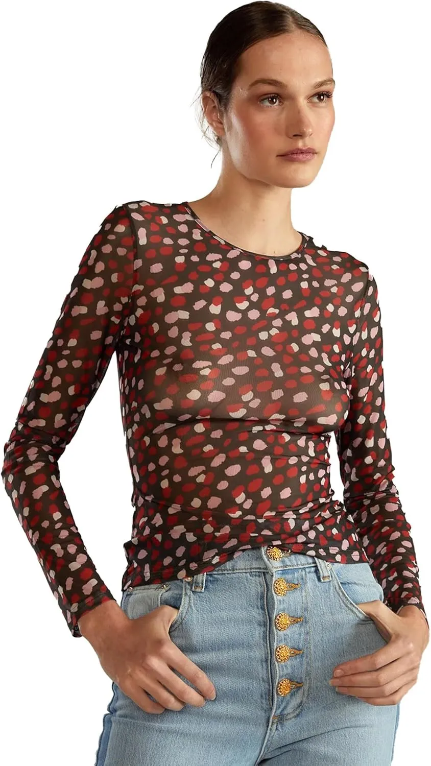 Cynthia Rowley Modern Mesh Top