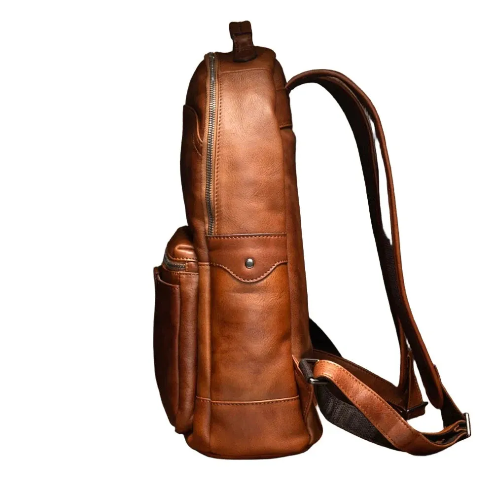 Daily Leather Laptop Backpack