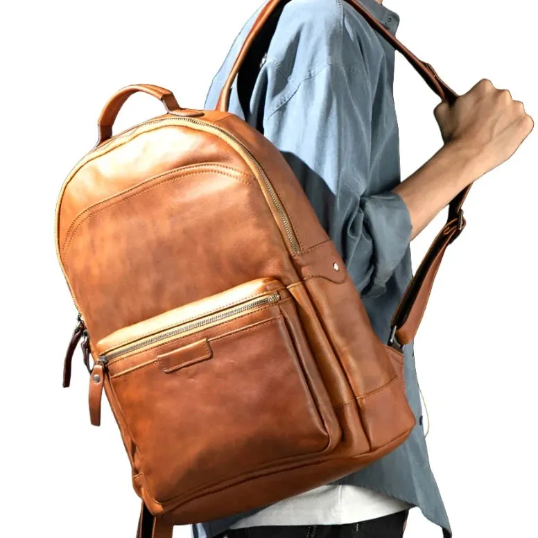 Daily Leather Laptop Backpack