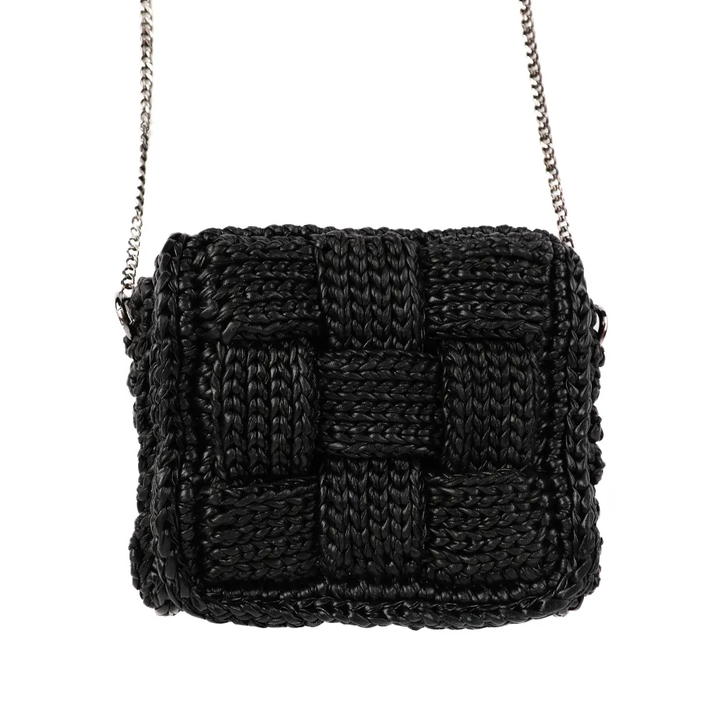 Danila Puzzle Metallic Crossbody - Black Matte