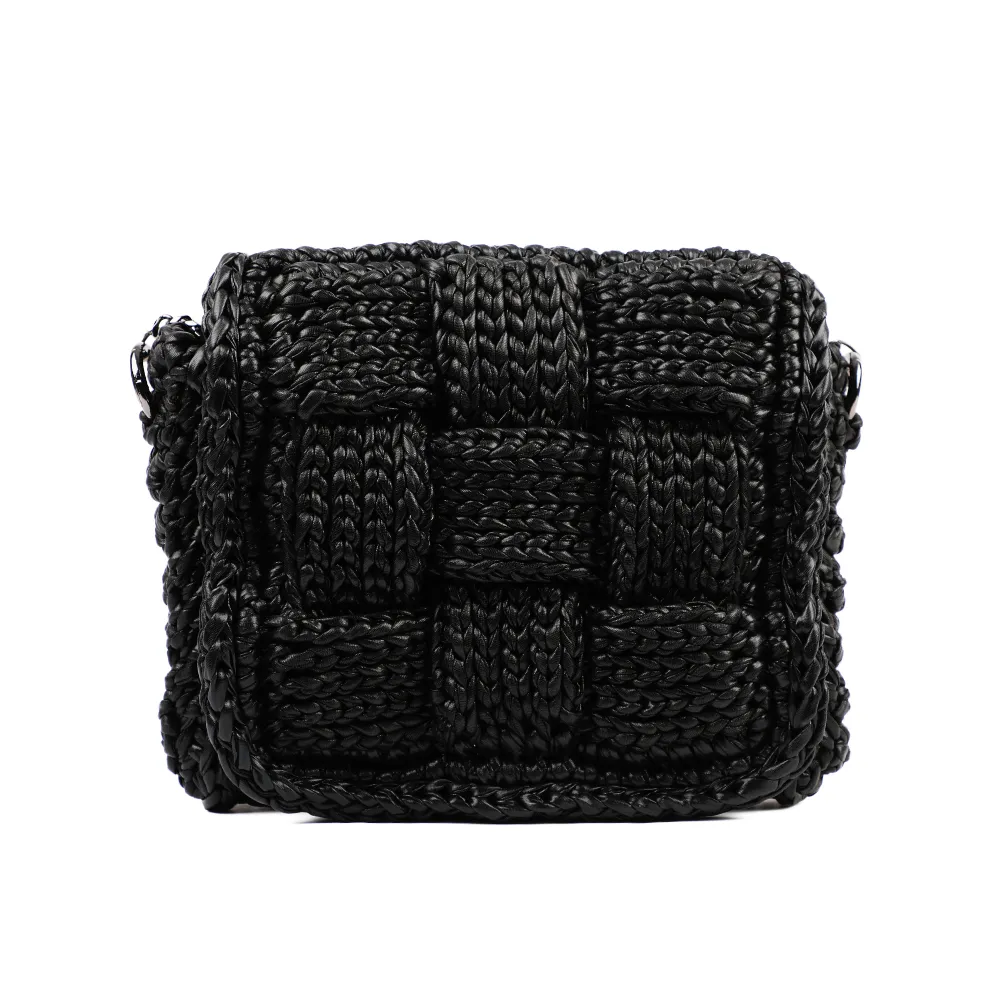 Danila Puzzle Metallic Crossbody - Black Matte