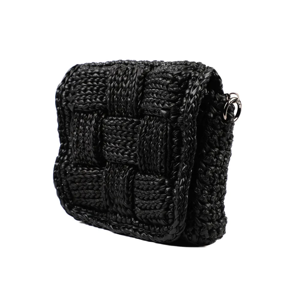 Danila Puzzle Metallic Crossbody - Black Matte