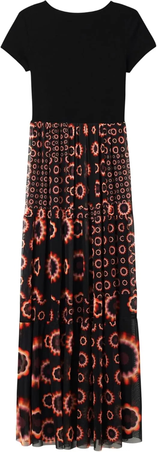 Desigual Women's Geometric Combination Midi Dress