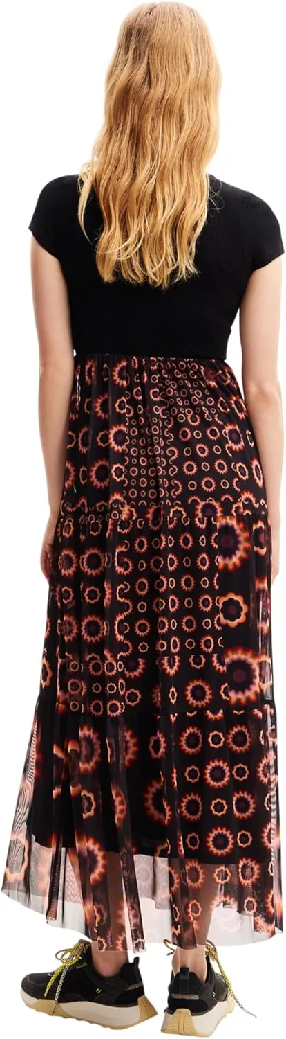 Desigual Women's Geometric Combination Midi Dress